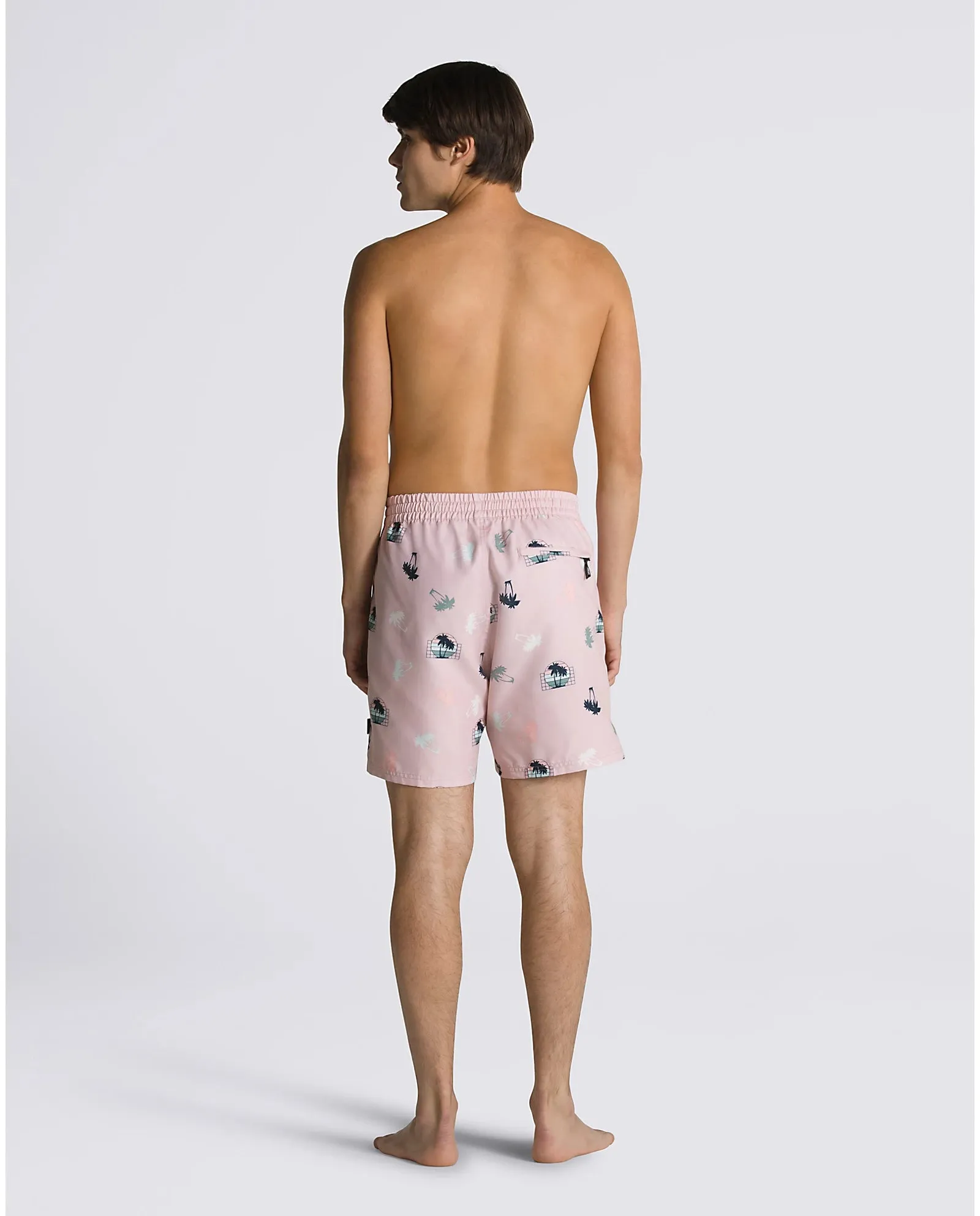 Men's Primary Print Elastic Board Shorts
