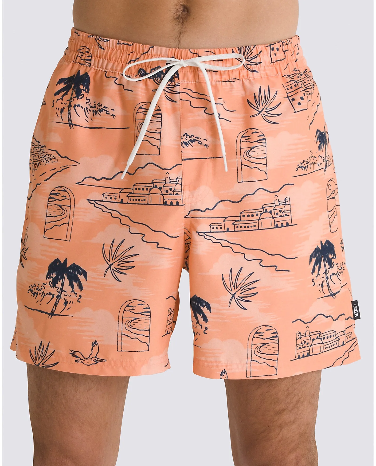 Men's Primary Print Elastic Board Shorts