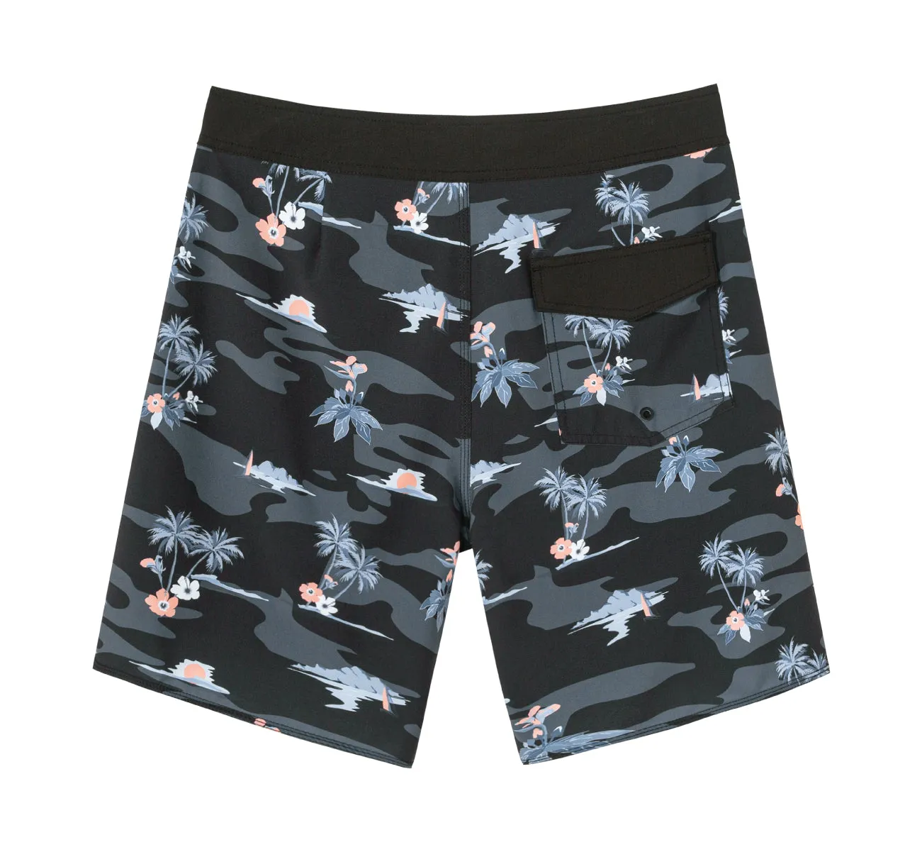 Men's Quick-Dry Stretch Stripes Printed BoardShorts
