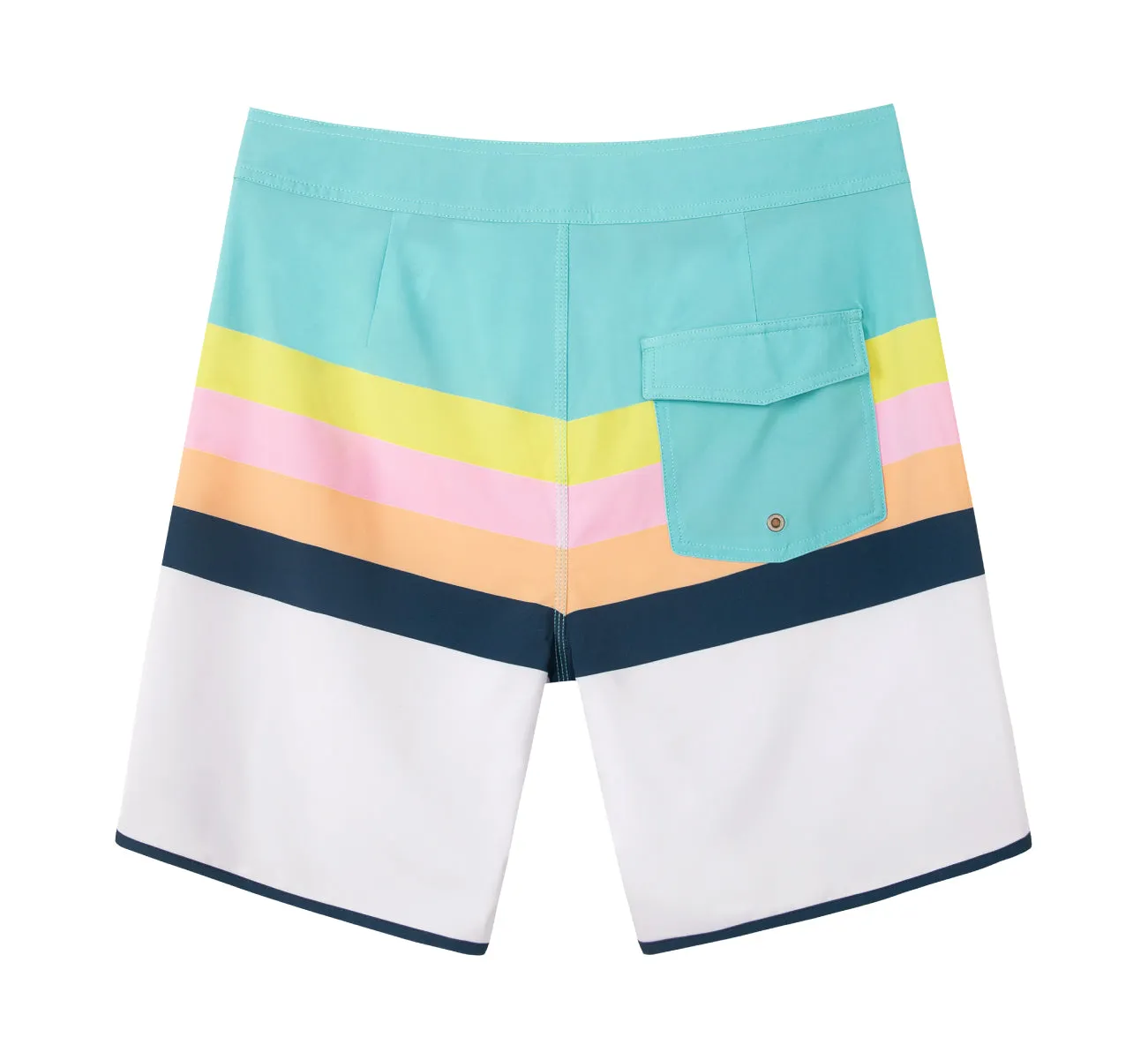 Men's Quick-Dry Stretch Stripes Printed BoardShorts