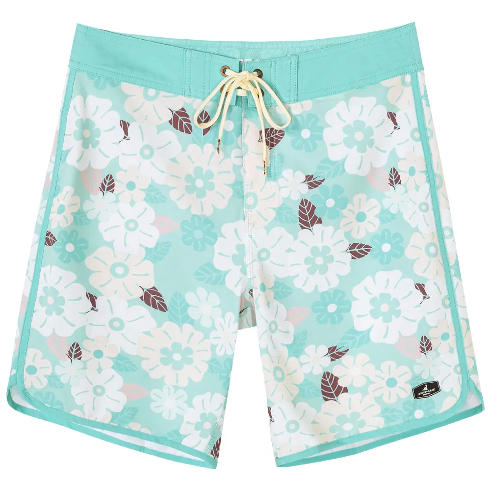 Men's Quick-Dry Stretch Stripes Printed BoardShorts