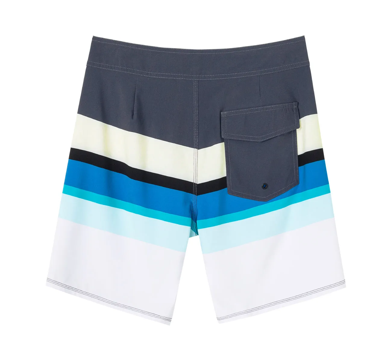 Men's Quick-Dry Stretch Stripes Printed BoardShorts