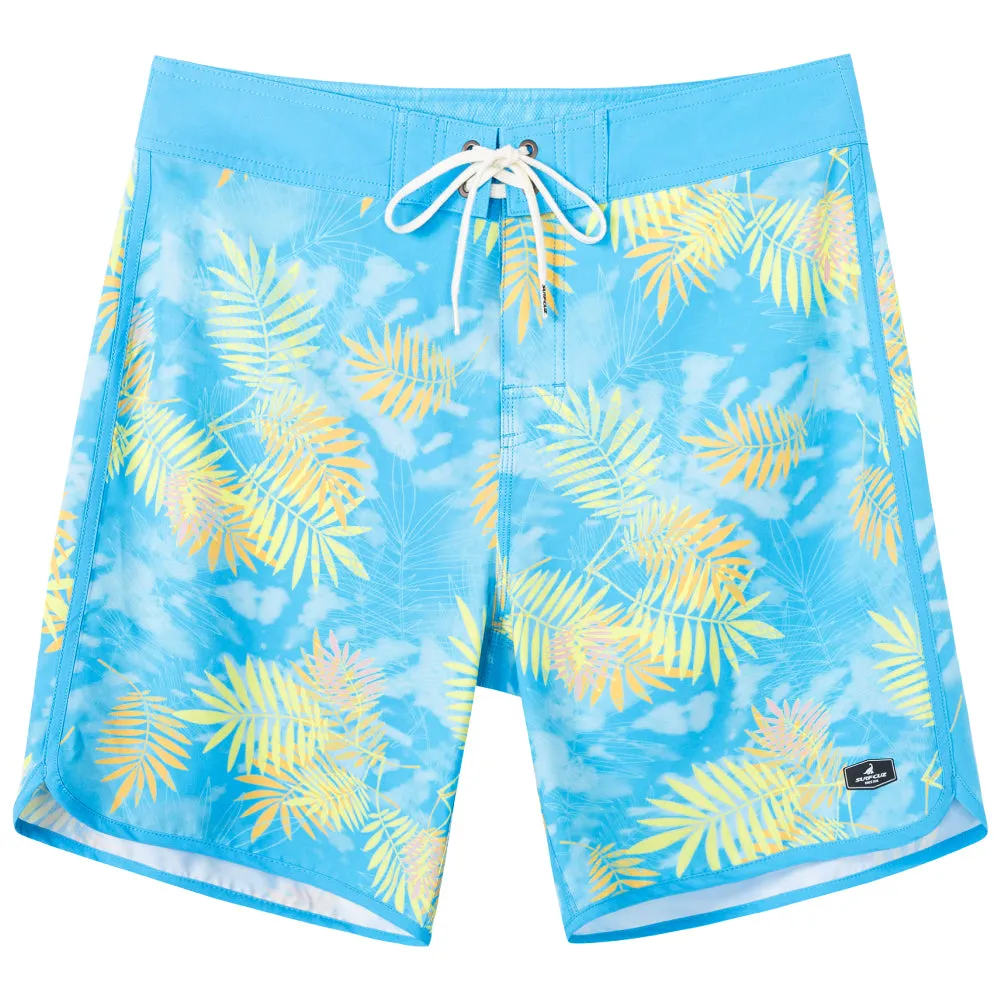 Men's Quick-Dry Stretch Stripes Printed BoardShorts