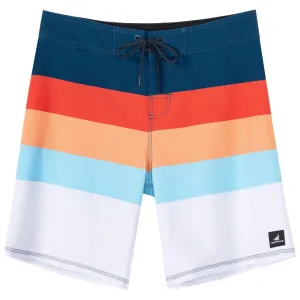Men's Quick-Dry Stretch Stripes Printed BoardShorts