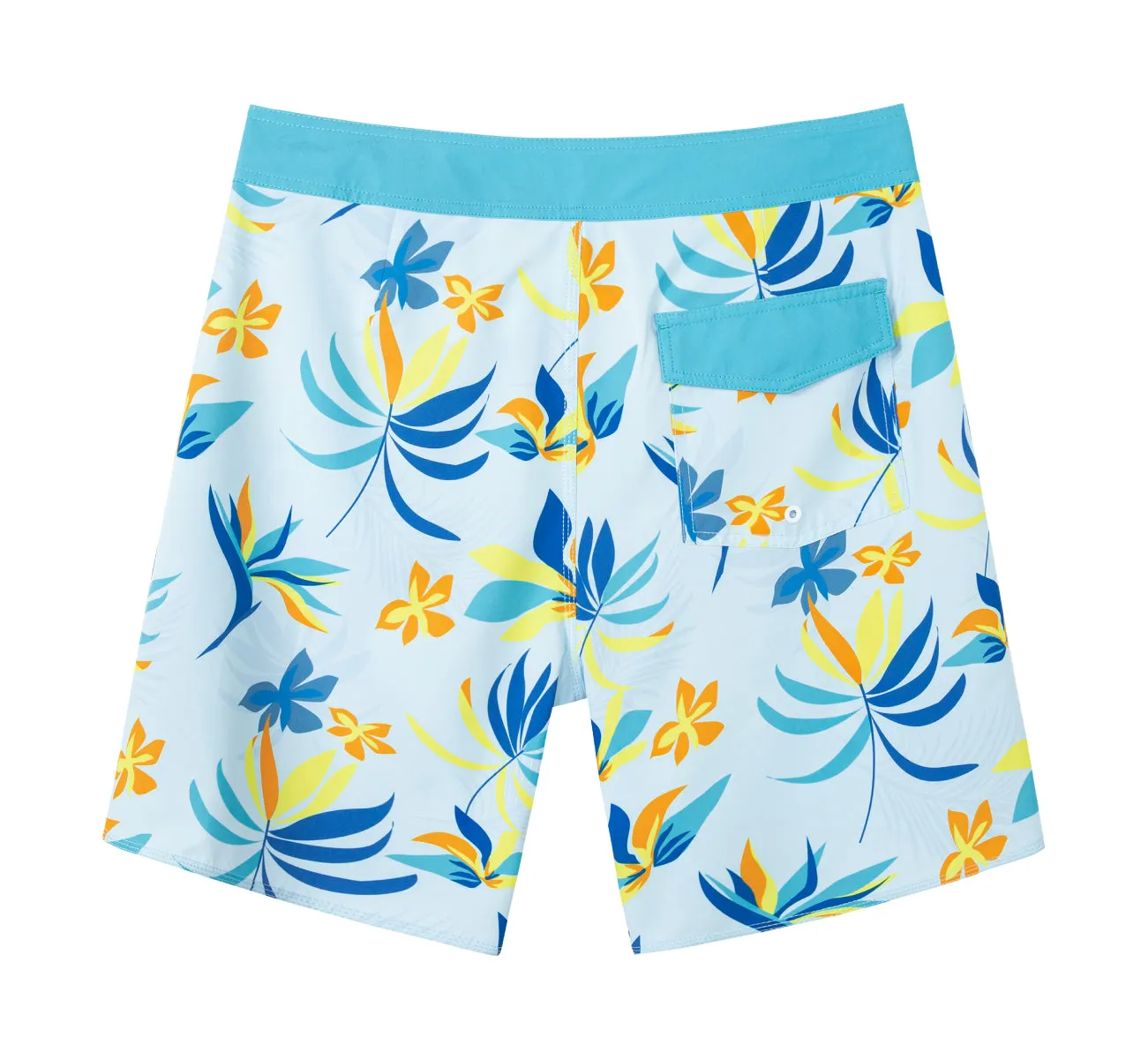 Men's Quick-Dry Stretch Stripes Printed BoardShorts