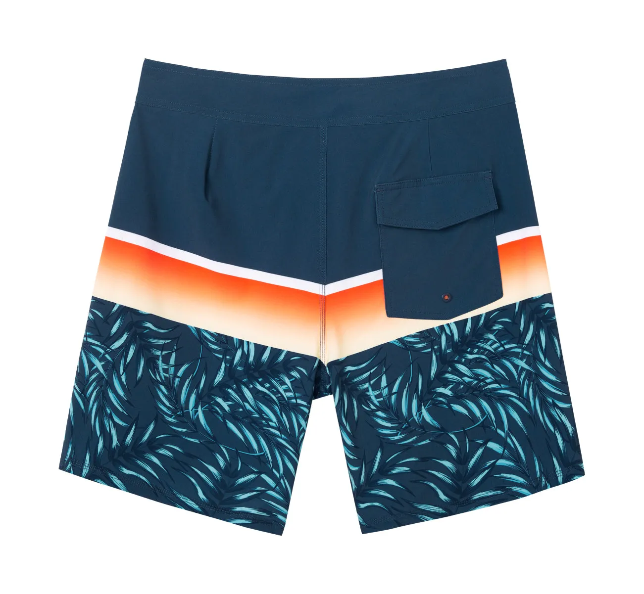 Men's Quick-Dry Stretch Stripes Printed BoardShorts