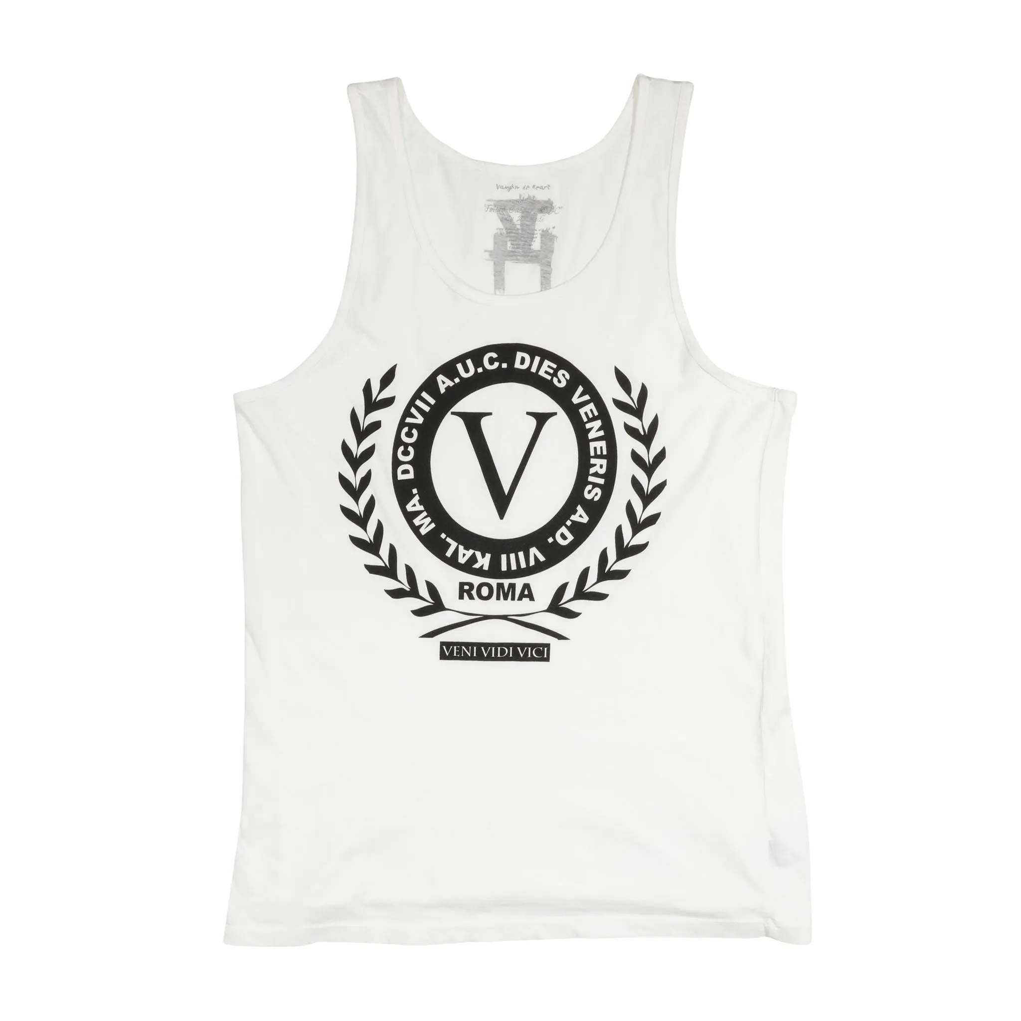 Men's - Roma White Tank Top A-Shirt