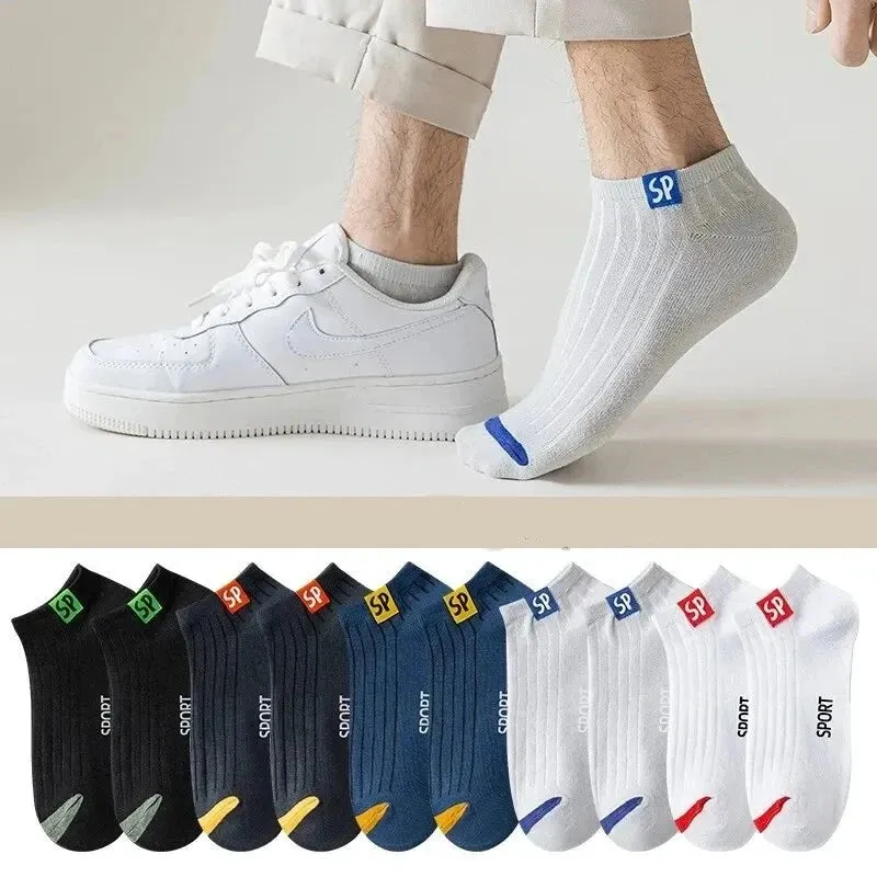 Men's Striped Sports Socks - Breathable & Comfortable
