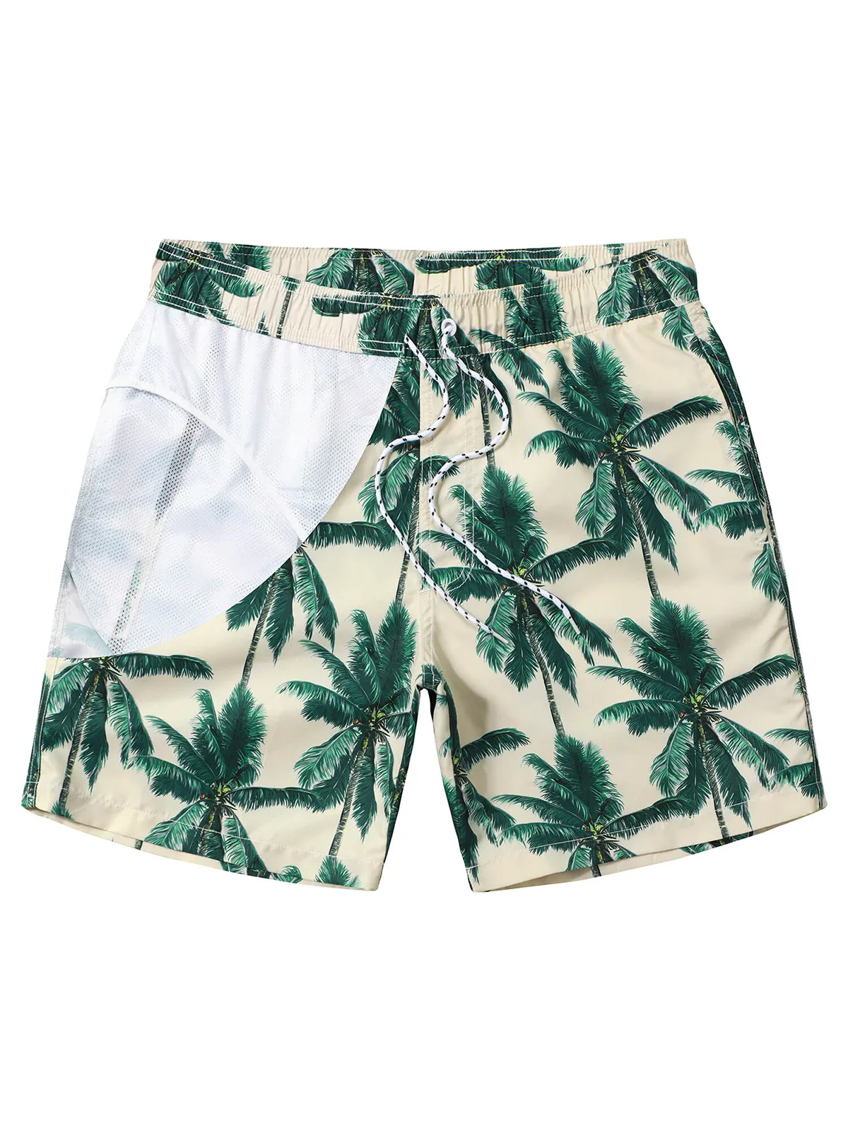 Men's Summer Funny Print Quick Dry Beach Swimming Trunks