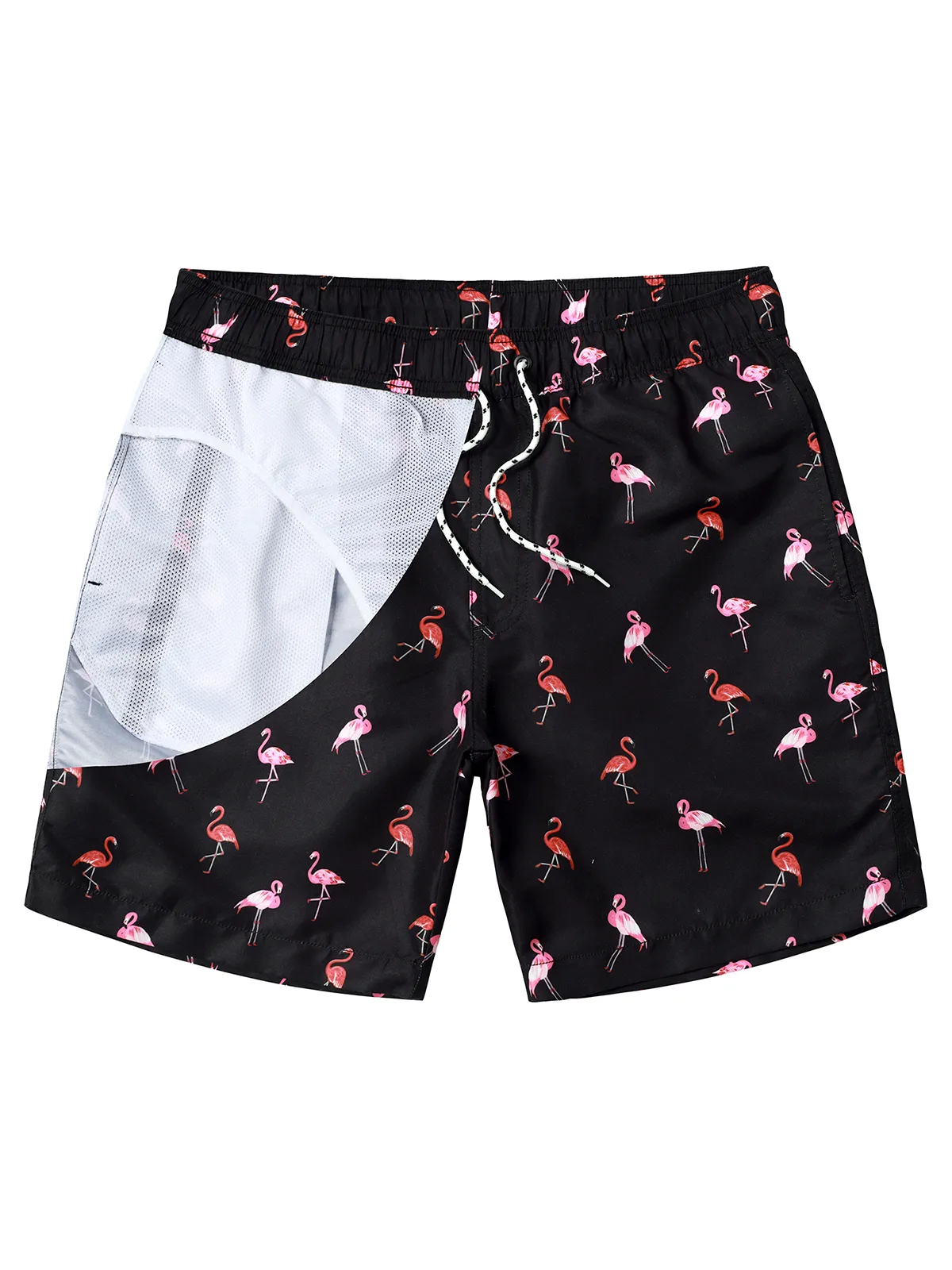 Men's Summer Funny Print Quick Dry Beach Swimming Trunks