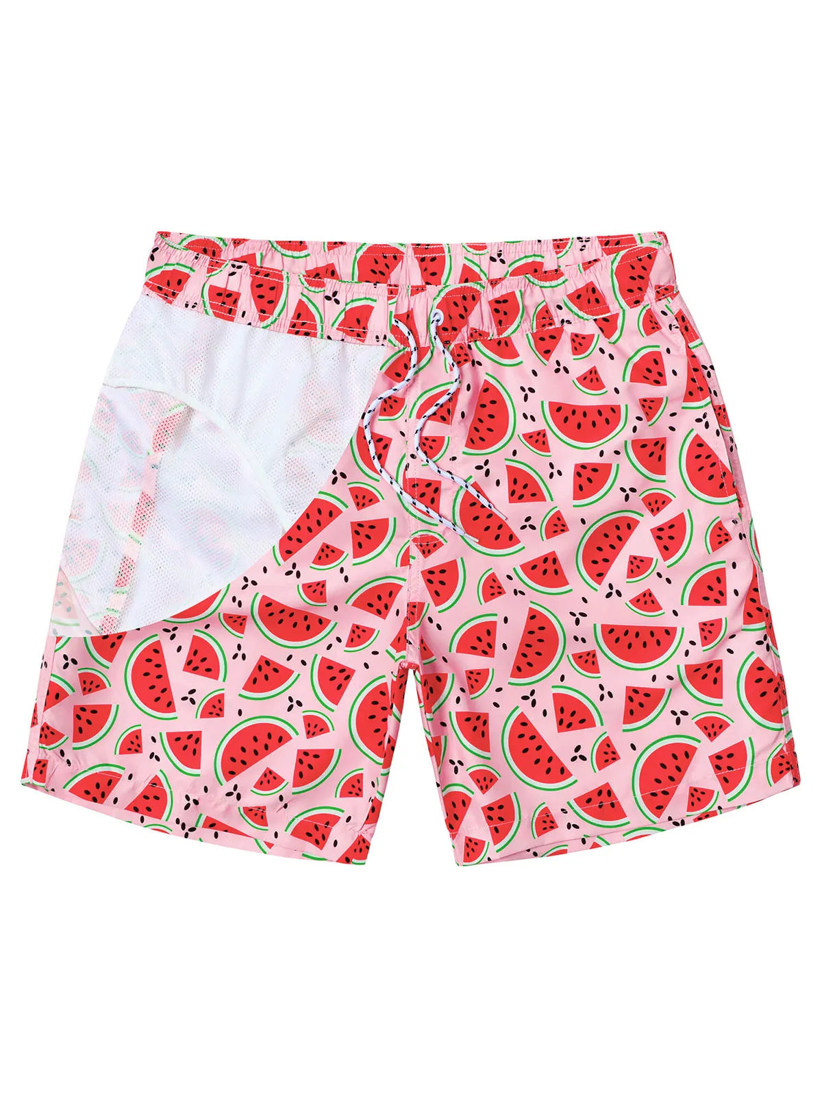 Men's Summer Funny Print Quick Dry Beach Swimming Trunks