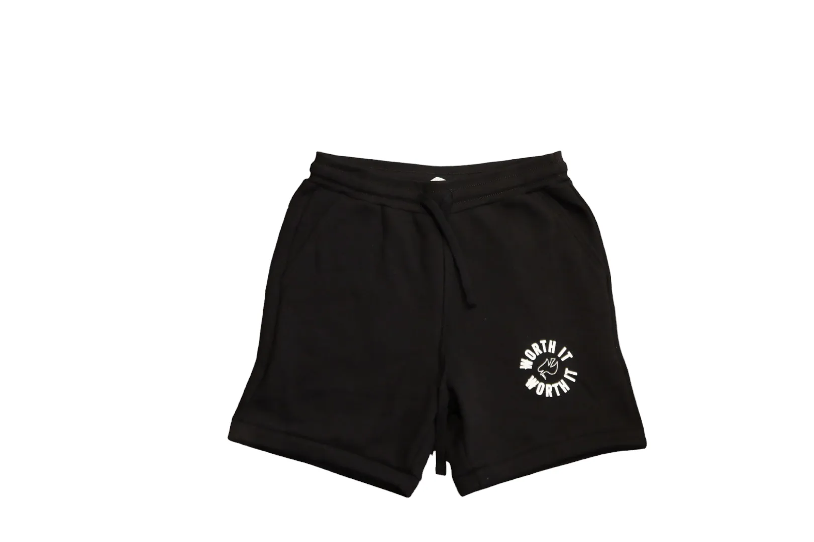 Men's WORTH IT Circle Black Sweatshorts