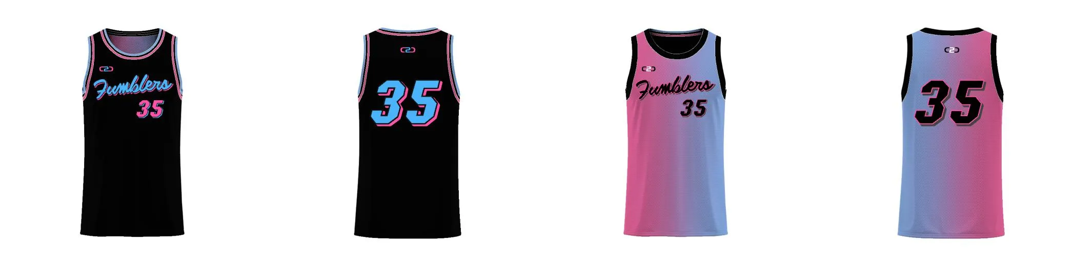 Miami Gradient Core Reversible Basketball Singlet Design Your Own Custom