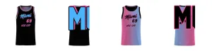 Miami Gradient Core Reversible Basketball Singlet Design Your Own Custom