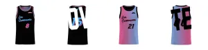 Miami Gradient Core Reversible Basketball Singlet Design Your Own Custom
