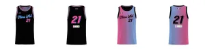 Miami Gradient Core Reversible Basketball Singlet Design Your Own Custom