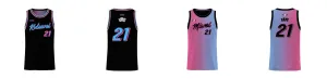 Miami Gradient Core Reversible Basketball Singlet Design Your Own Custom