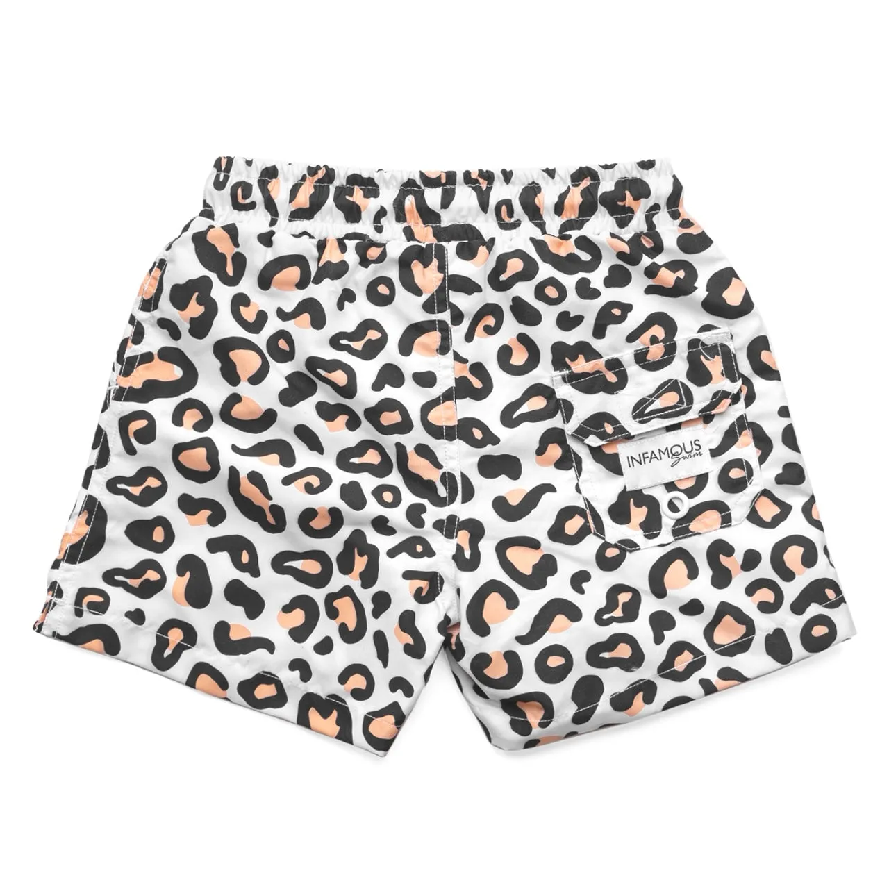 Mini Hank Board Shorts Final Sale - Safari Leopard