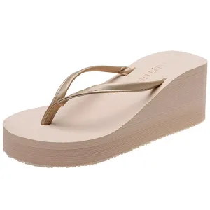 Modern Women's Flip Flop Sandal with Wedge Sole