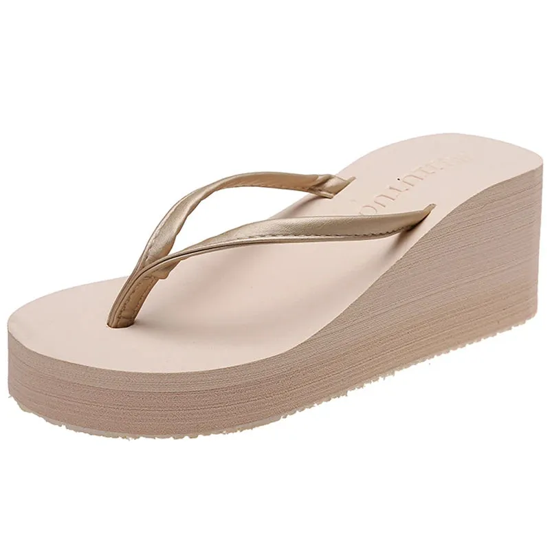 Modern Women's Flip Flop Sandal with Wedge Sole