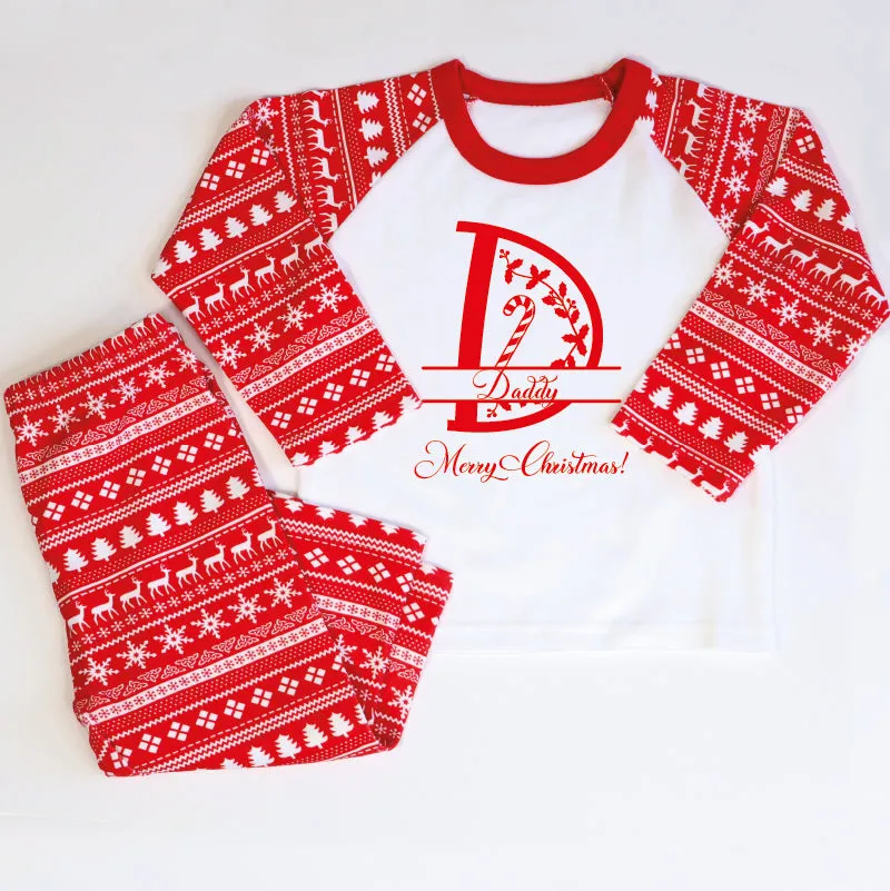 Monogrammed Matching Family Christmas Pyjamas