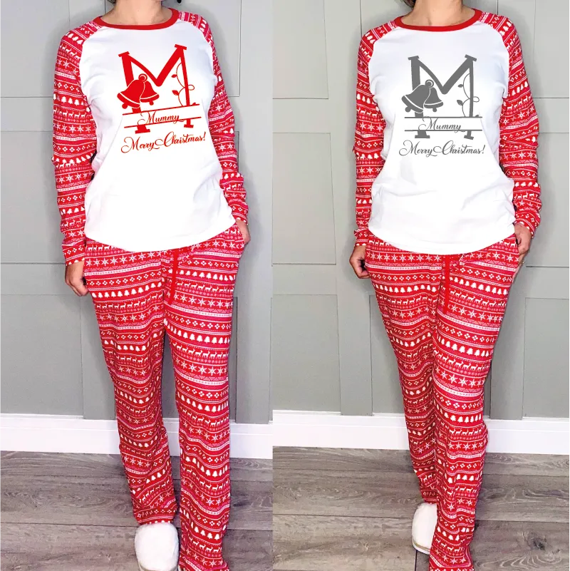Monogrammed Matching Family Christmas Pyjamas