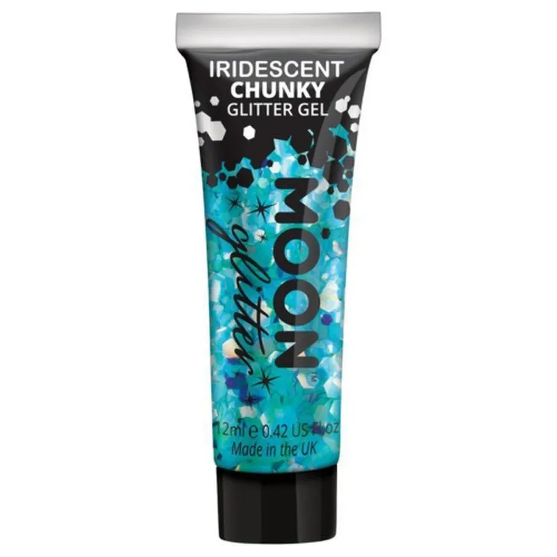 Moon Glitter Iridescent Chunky Glitter Gel, Blue