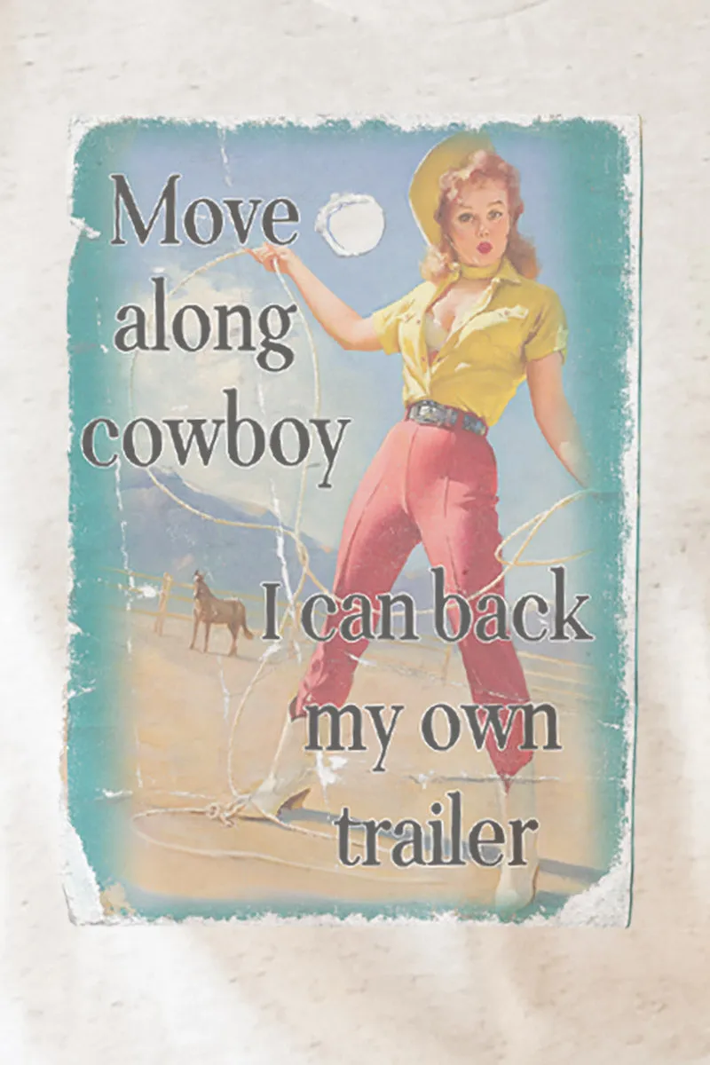 Move Along Cowboy Tri-Blend Short Sleeve Tee