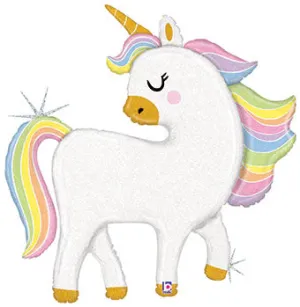 Mylar Glitter Unicorn Balloon