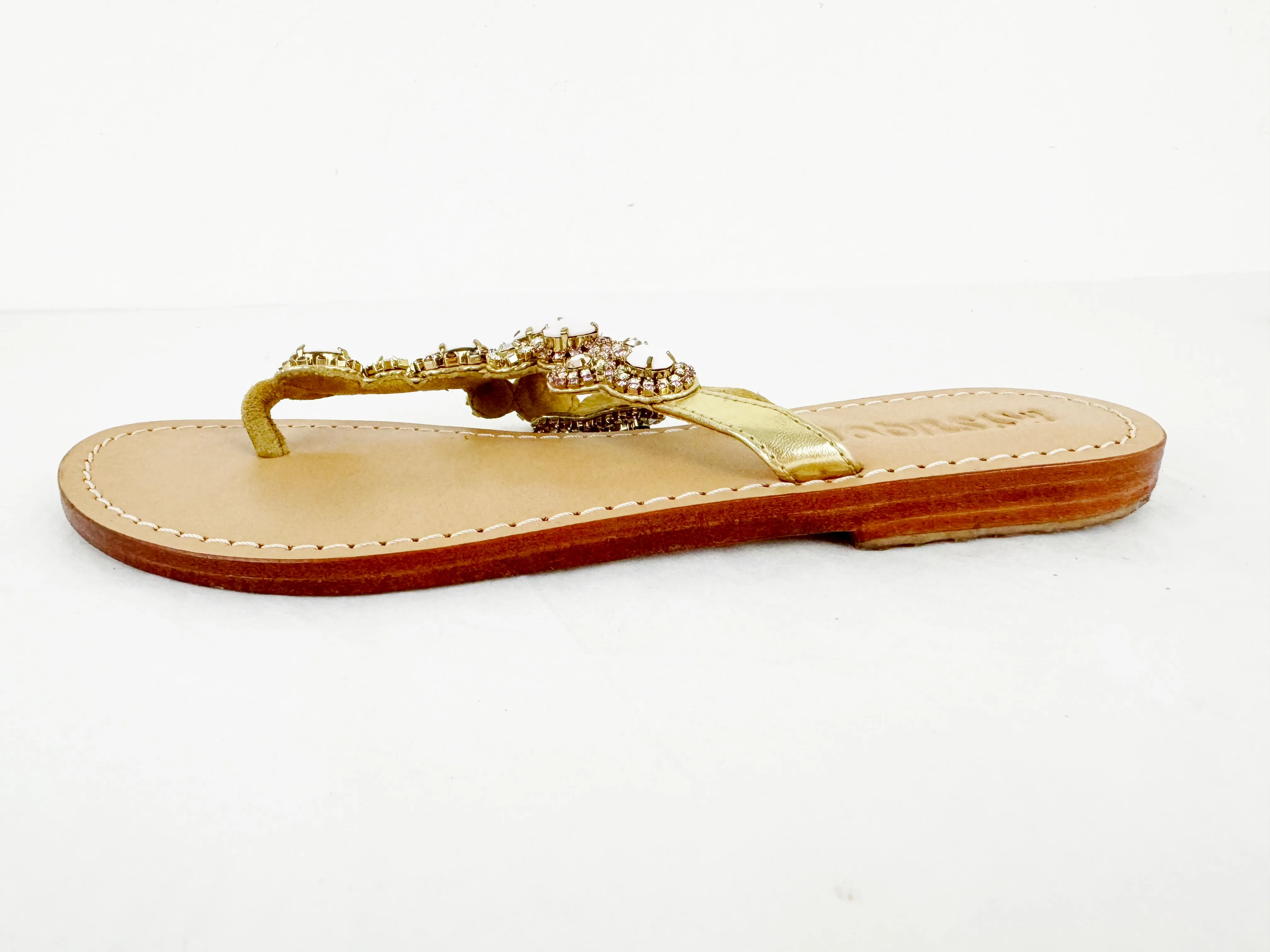 Mystique Jeweled Flip-Flops Size 8