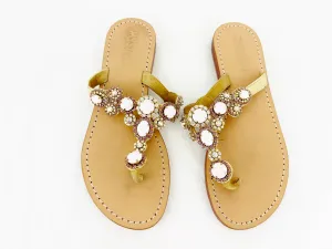 Mystique Jeweled Flip-Flops Size 8