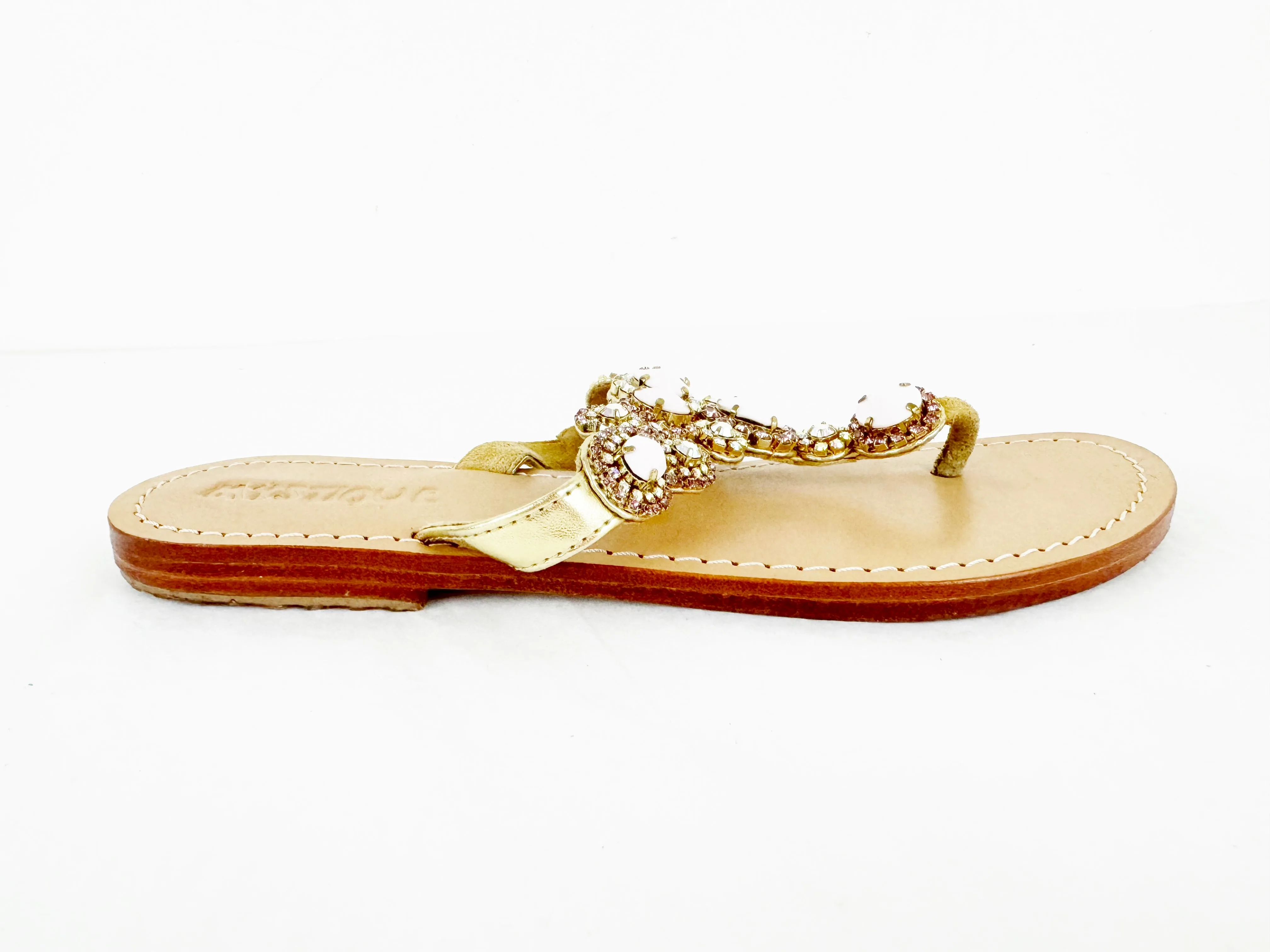 Mystique Jeweled Flip-Flops Size 8