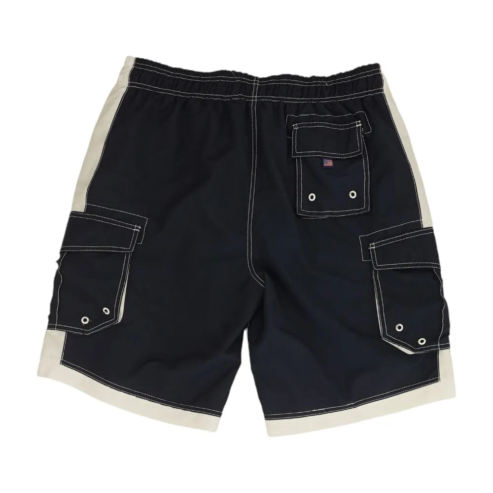 Navy Solid Board Shorts