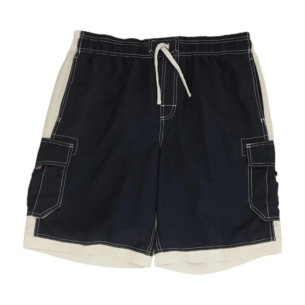 Navy Solid Board Shorts