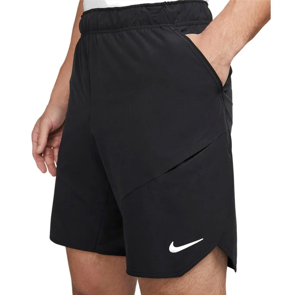 Nike Men's Advantage 9" Black & White Tennis Shorts