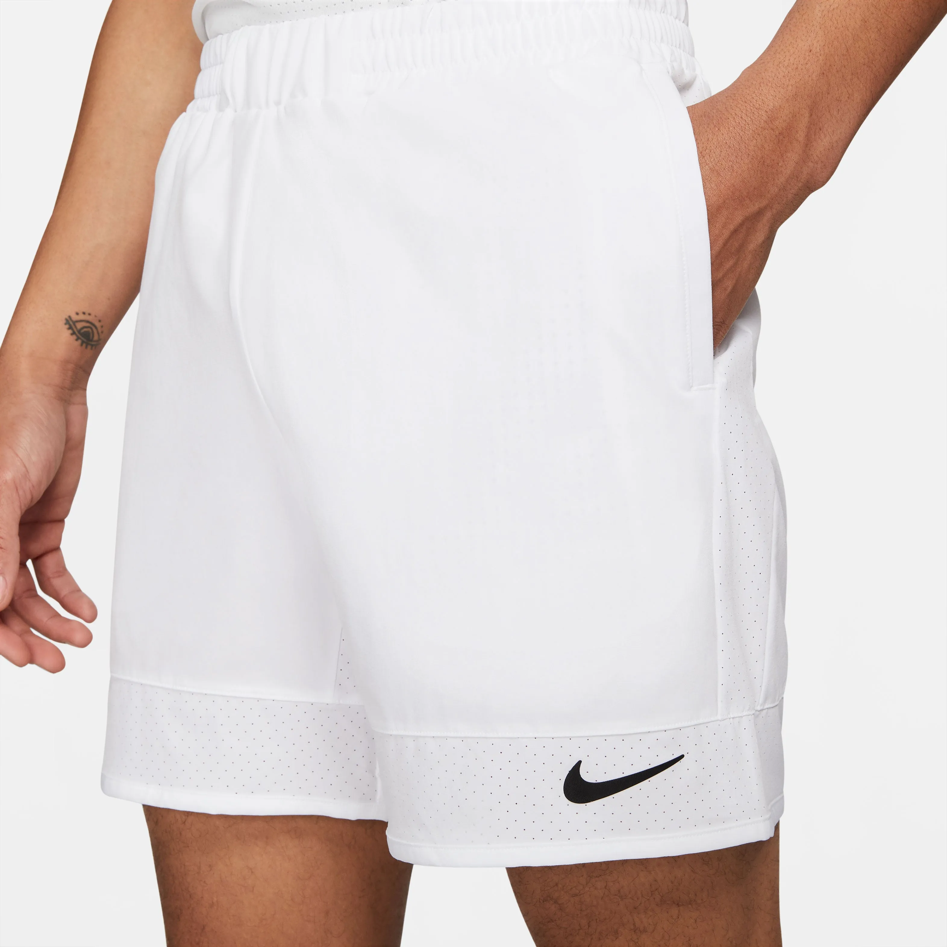 Nike Men's Dri-FIT Rafa Advantage Short 7-Inch (White/Black)