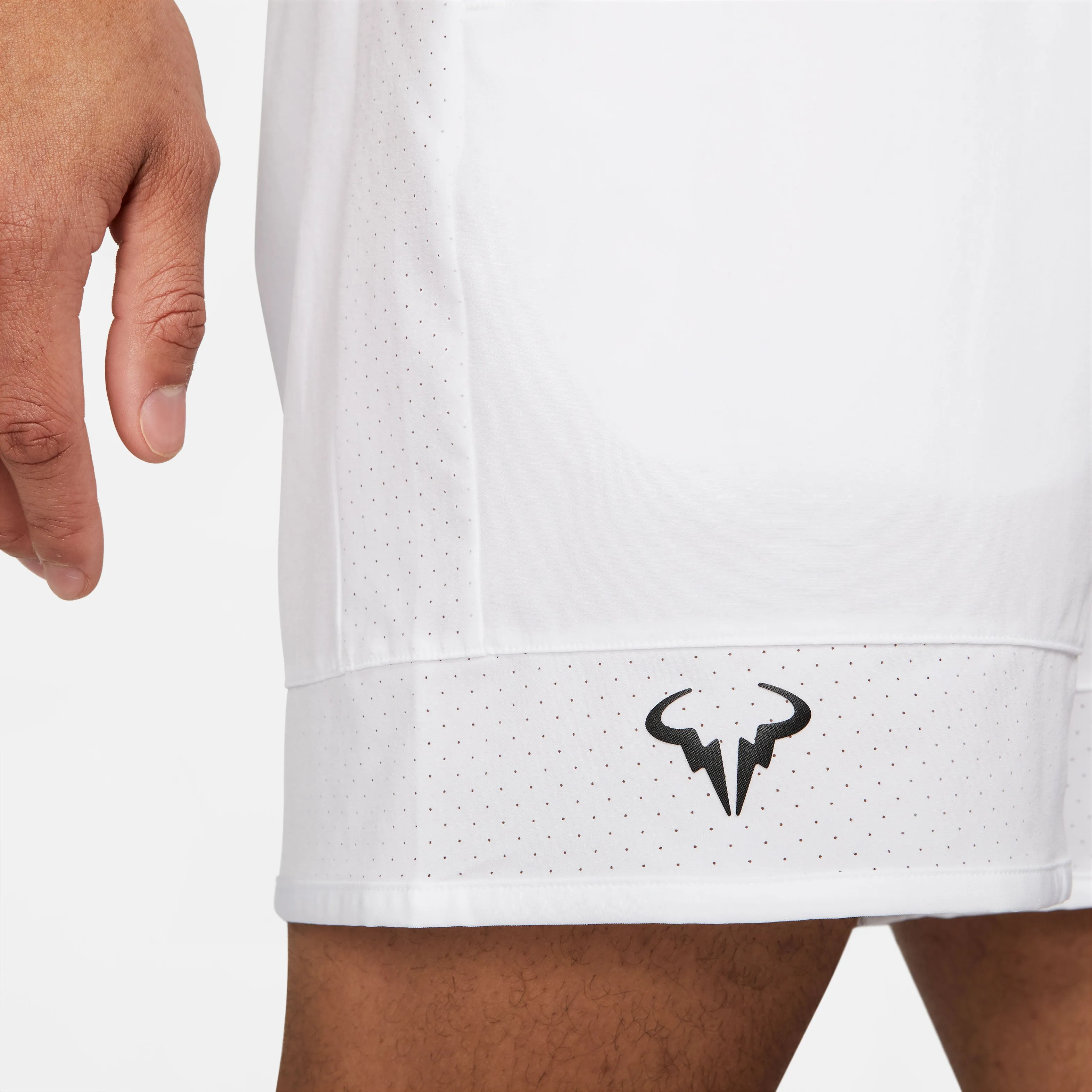 Nike Men's Dri-FIT Rafa Advantage Short 7-Inch (White/Black)