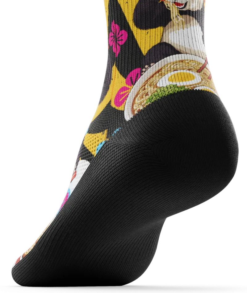 Noodle Ninja Quarter Socks
