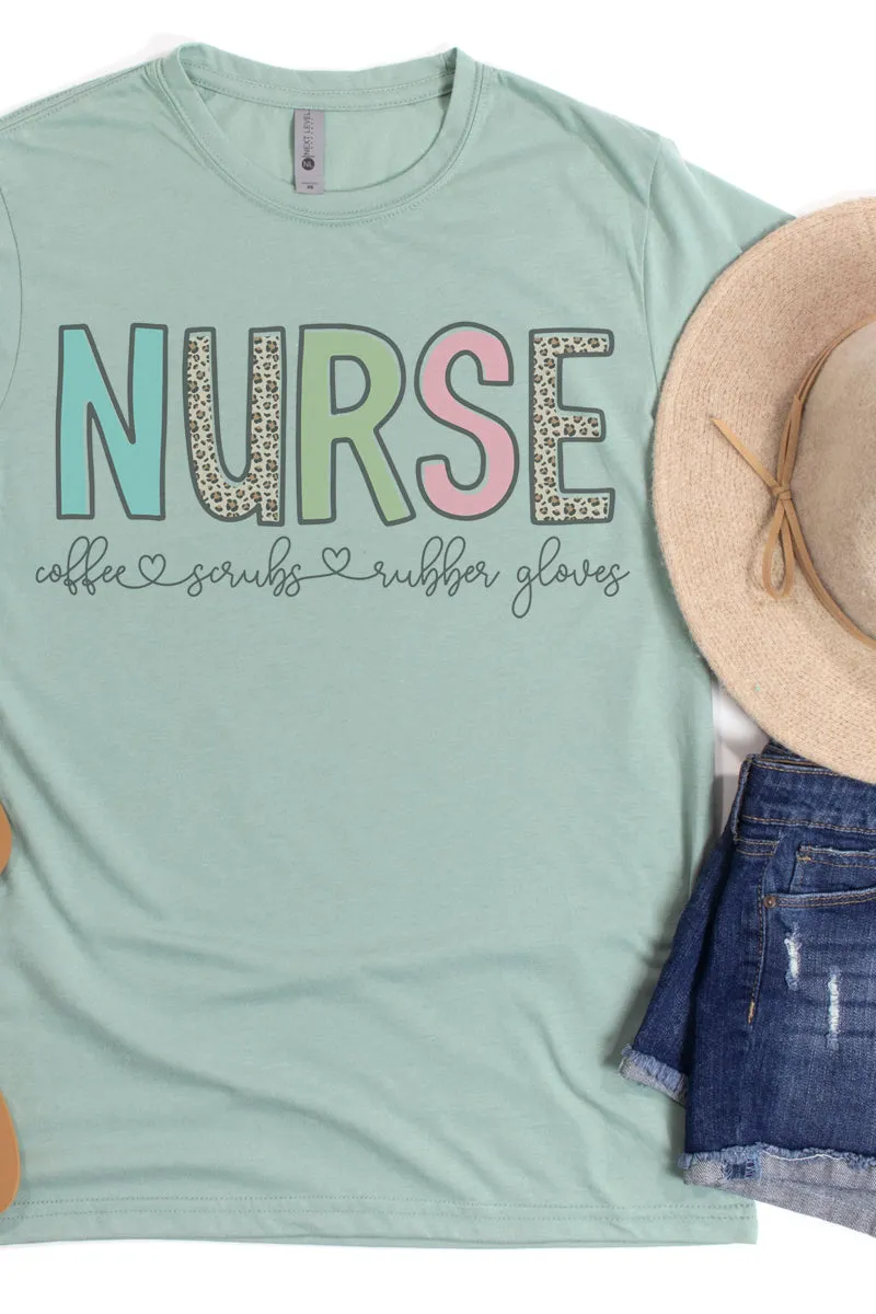Nurse Colorblock Poly/Cotton Tee