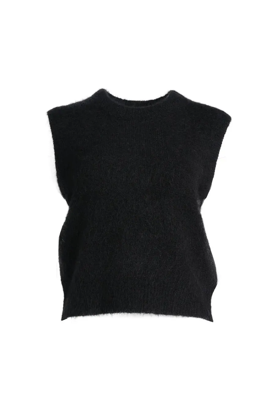 Olga de Polga | Aspen Alpaca Knit Vest | Black