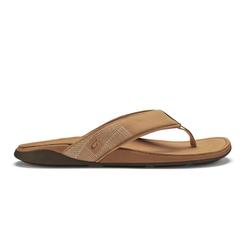 Olukai "Tuahine" Men's Waterproof Leather Sandals