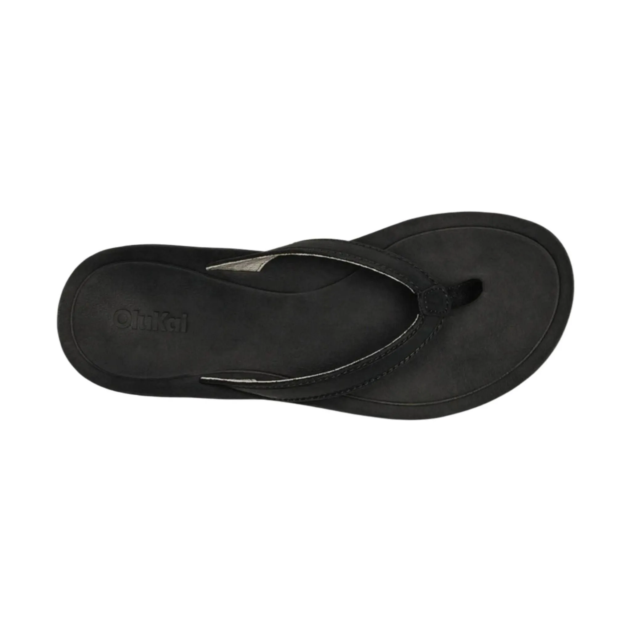 OluKai Women's Southshore Waterproof Leather Sandals - Lava Rock