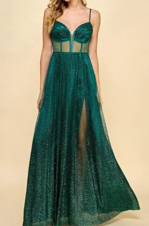 Ombre Glitter Dress