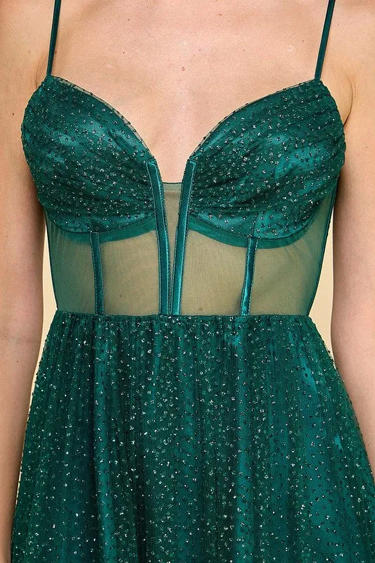 Ombre Glitter Dress