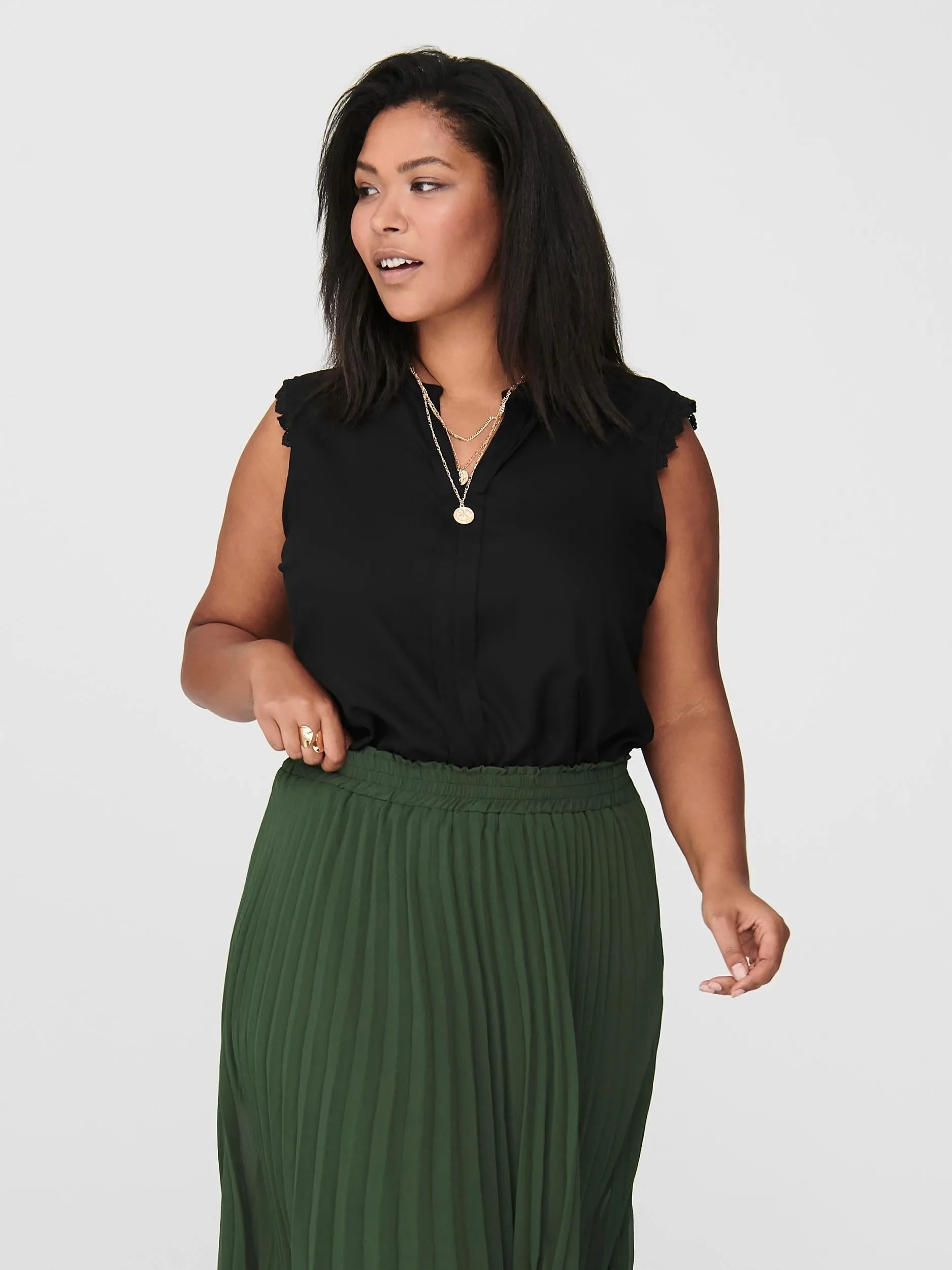 Only Carmakoma Mumi Blouse in Black