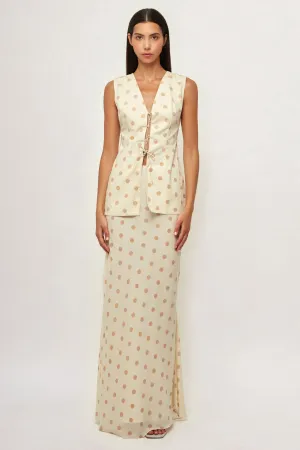 Open Tie Top | Bias Maxi Skirt
