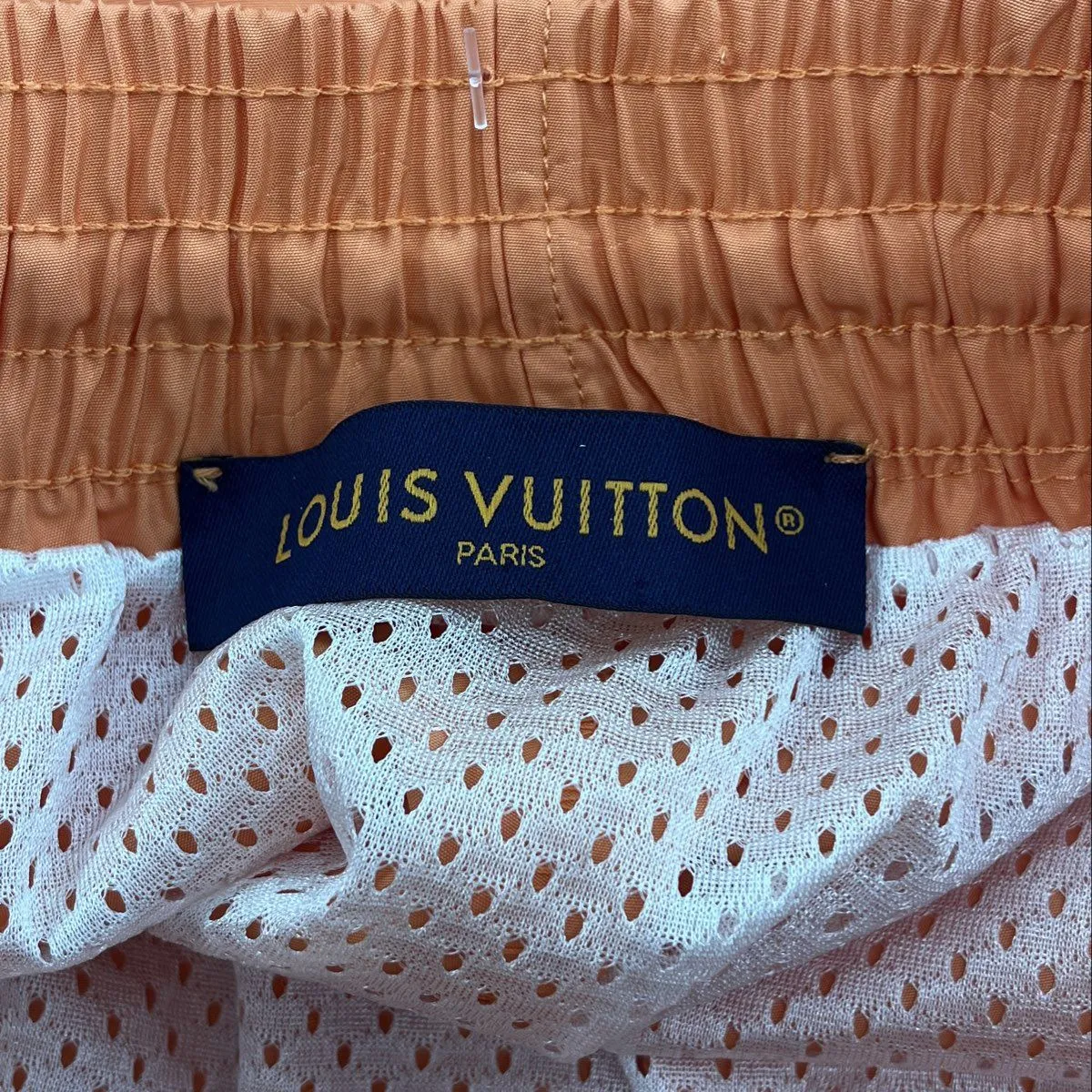 Orange Monogram Nylon Swim Board Shorts