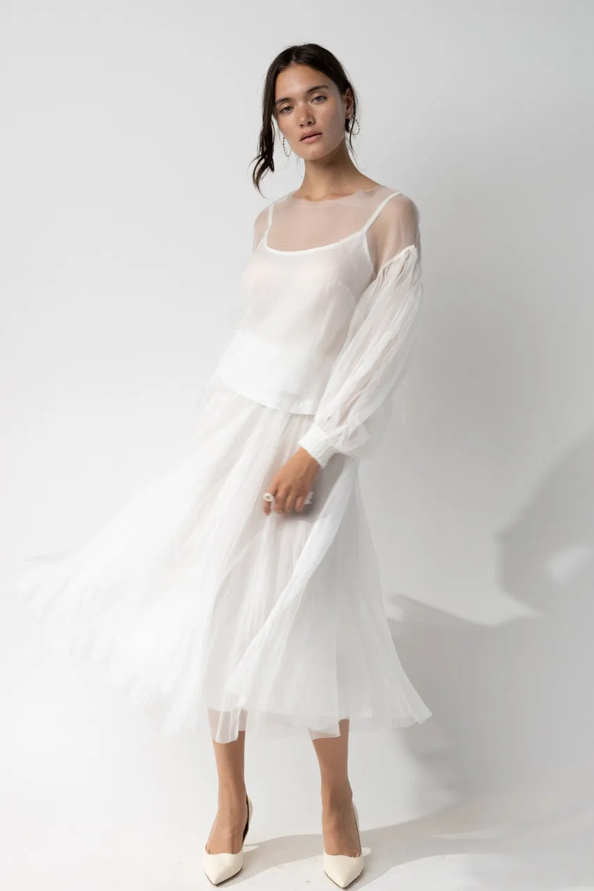 Organza Maxi Skirt