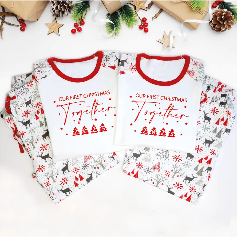 Our First Christmas Together Couple Christmas Pyjamas