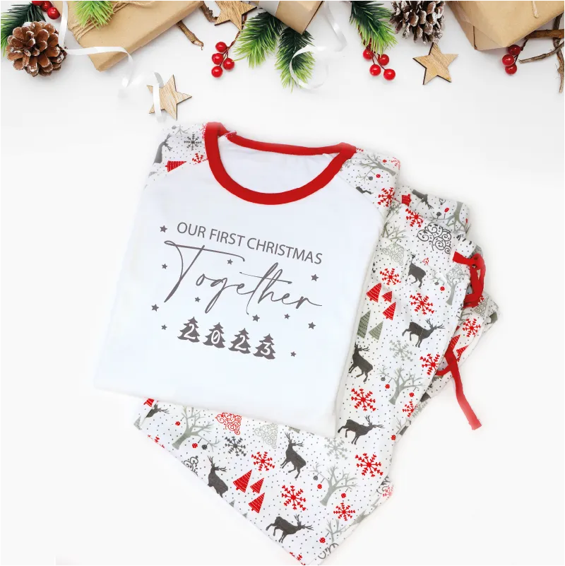 Our First Christmas Together Couple Christmas Pyjamas